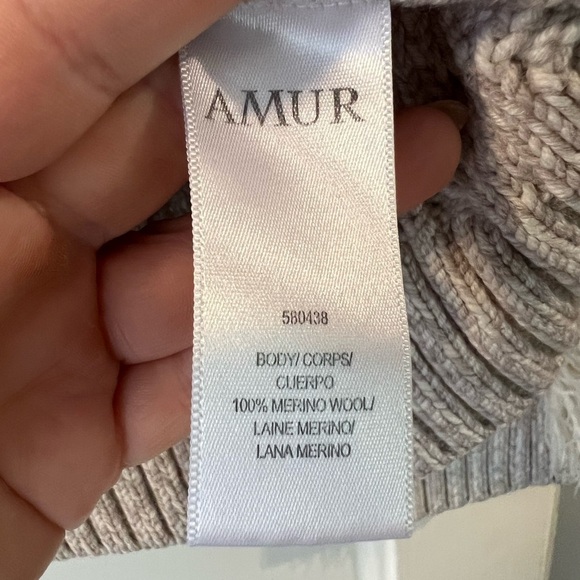 Amur Ulla Fringe Wool Cable Knit Sweater XL - Picture 11 of 14